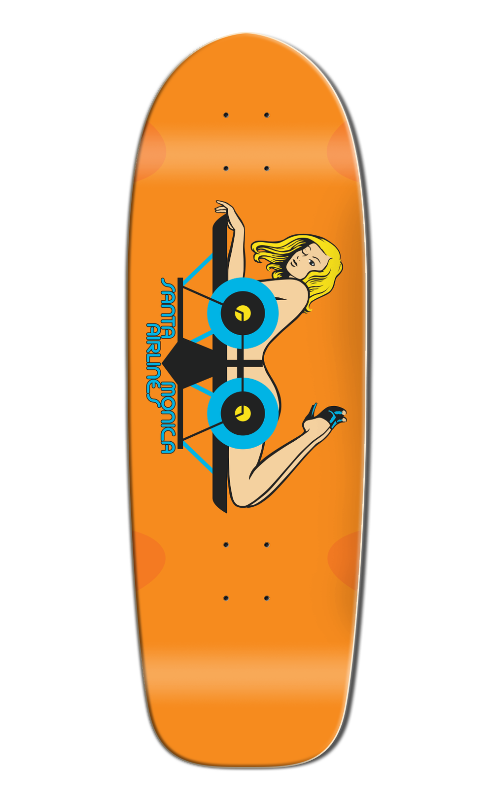 サンタモニカ　エアライン　Girl On Planeデッキ未使用 MADRID X SANTA MONICA AIRLINES~ GIRL ON A PLANE SKATEBOARD DECK